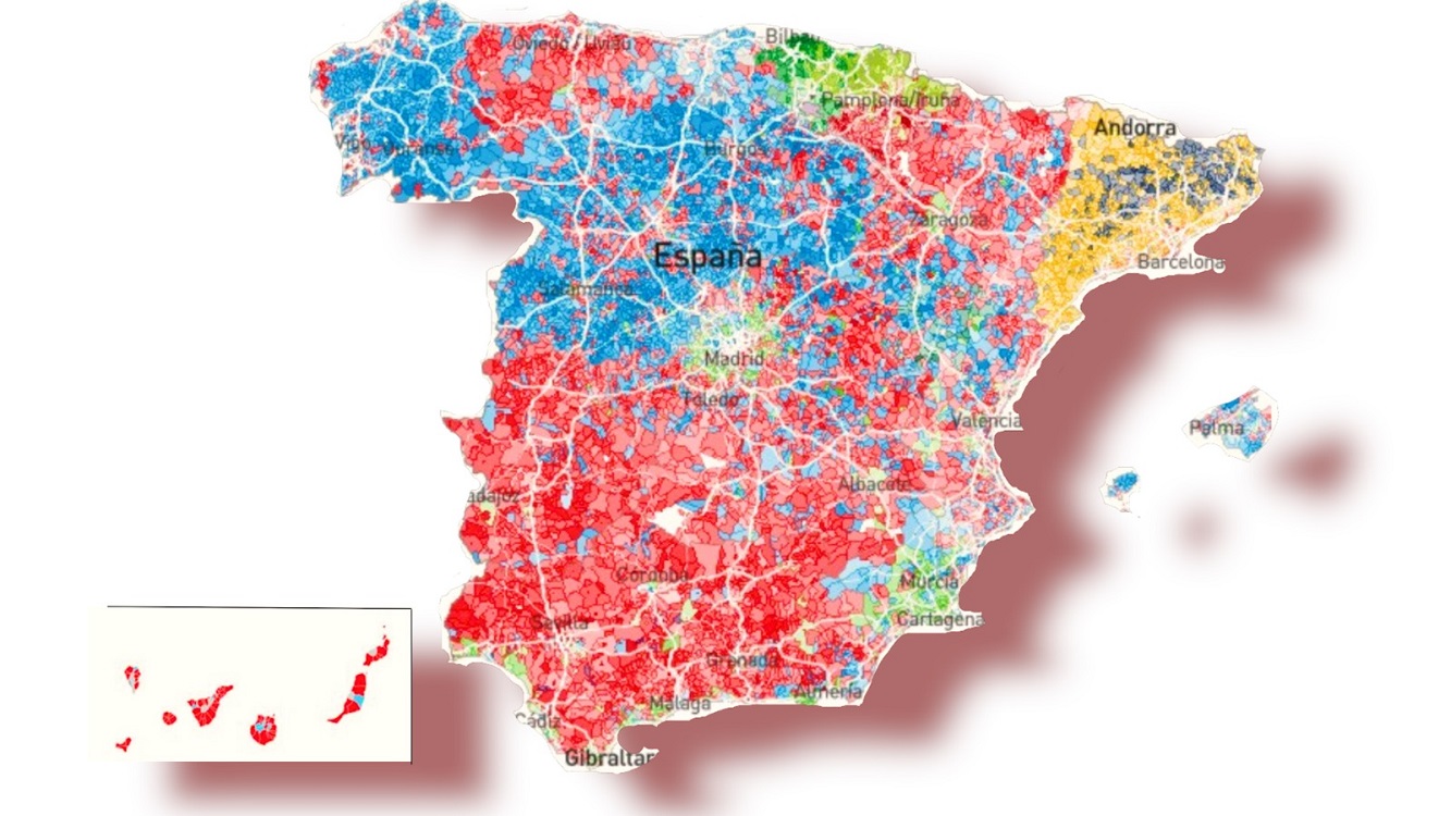 Mapa de España sobre las elecciones del 28 de mayo.