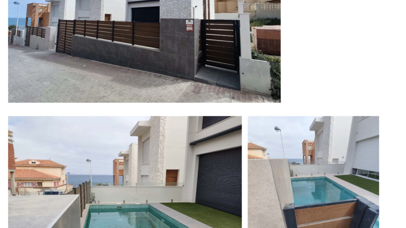 Imágenes de uno de los chalets que consta en el informe. Imágenes de uno de los chalets que consta en el informe.