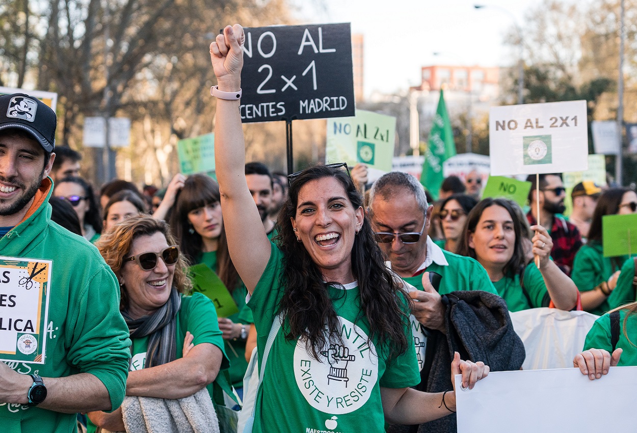 La Educación Pública sale a la calle en Madrid. EP