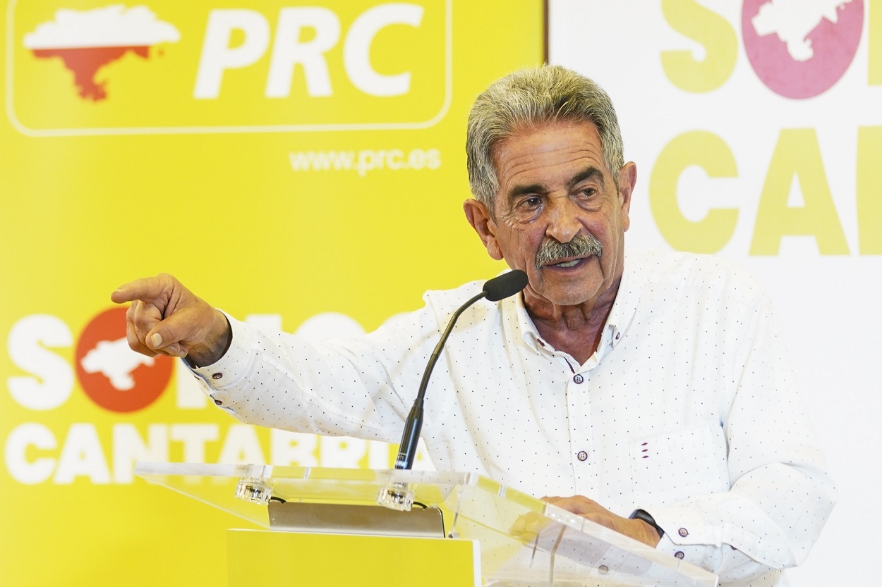 El presidente de Cantabria y candidato del PRC a la reelección, Miguel Ángel Revilla, en una imagen de archivo. EP.
