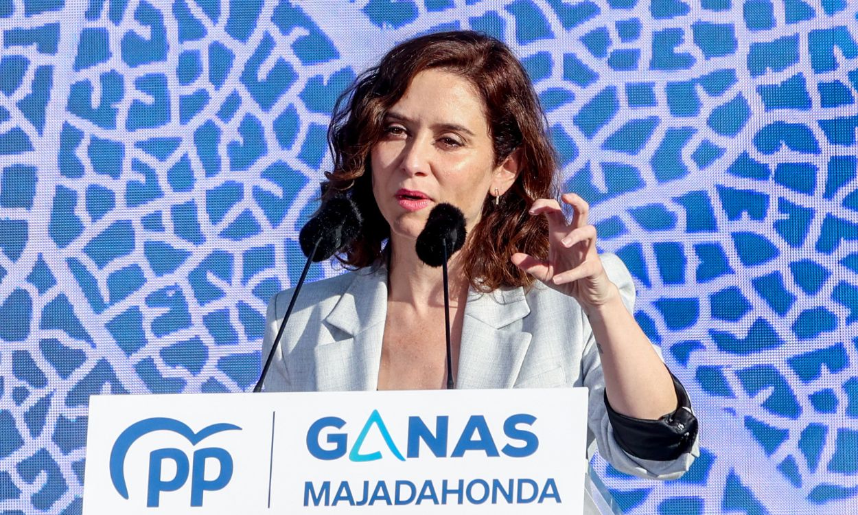Isabel Díaz Ayuso participa en un encuentro con afiliados y simpatizantes en Majadahonda, Madrid. EP