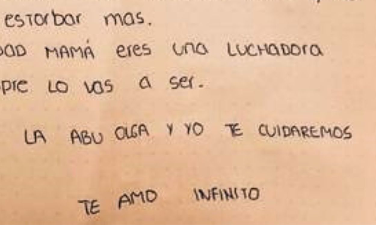 Carta de despedida de Malena, la joven que se suicidó en Mijas en abril de 2023. Twitter