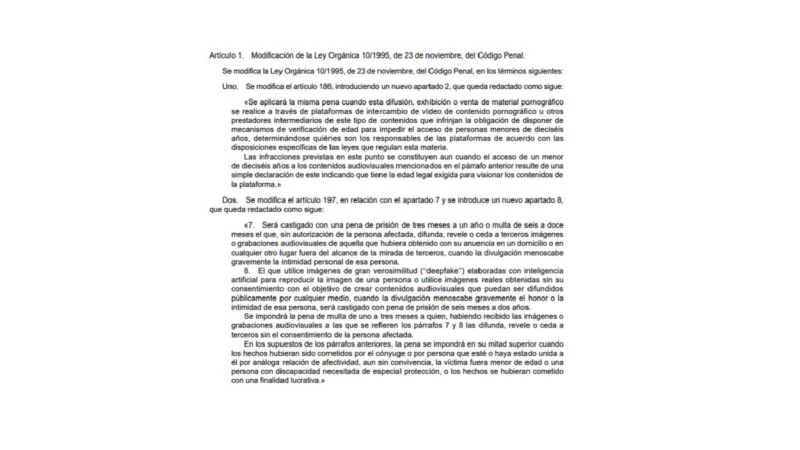 Extracto de la Proposición de ley de Junts para limitar el acceso al porno a menores de 16 años. BOCG