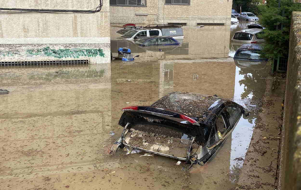 Las fuertes lluvias dejan importantes destrozos en Almería y Murcia. EP