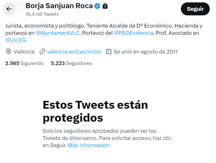 Perfil bloqueado de Borja Sanjuan Roca