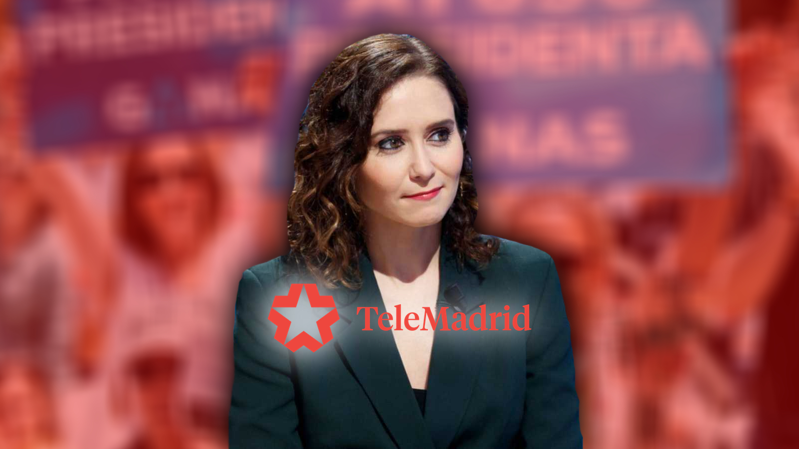 Montaje de Telemadrid y Ayuso. Elaboración propia
