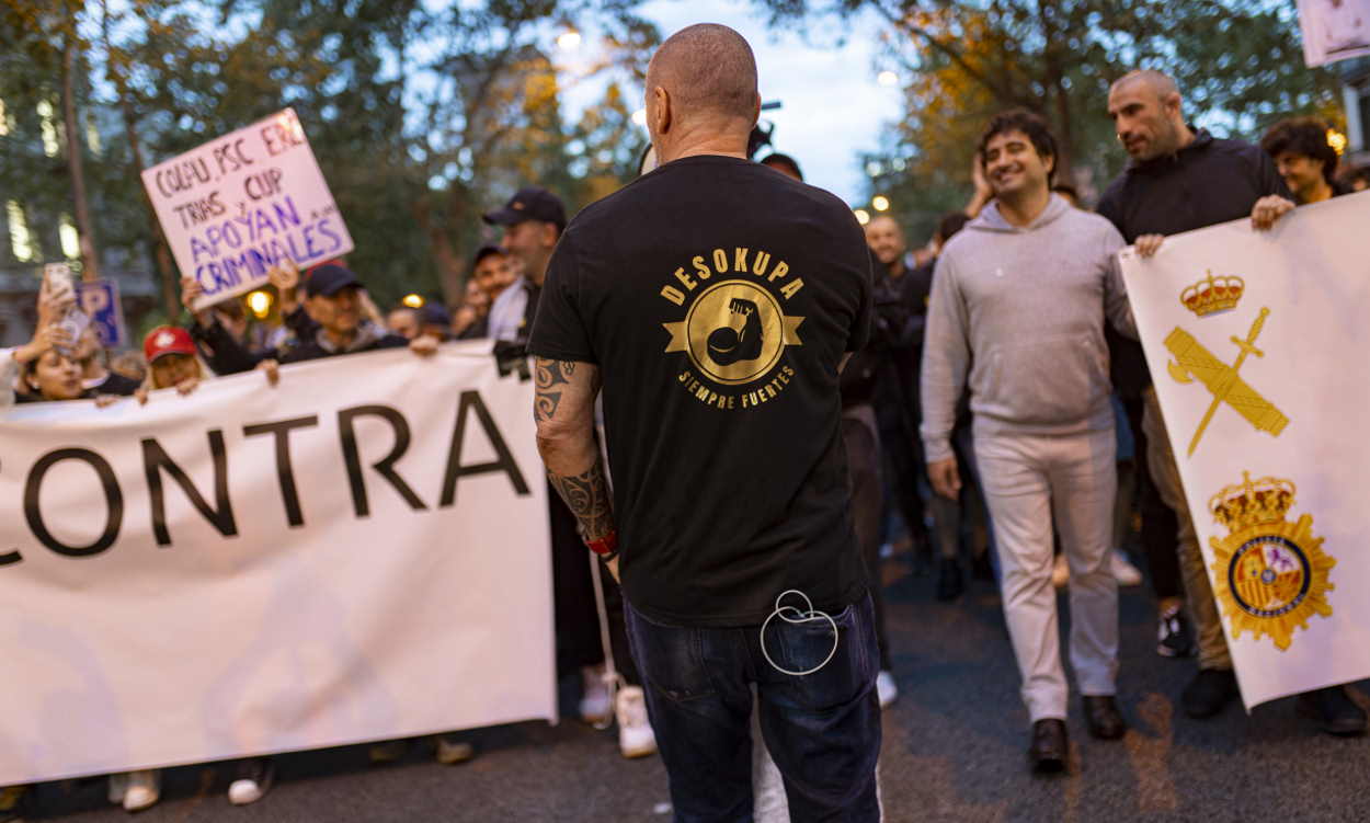 Desokupa vaga por Barcelona en una nueva perorata ultraderechista. EP.