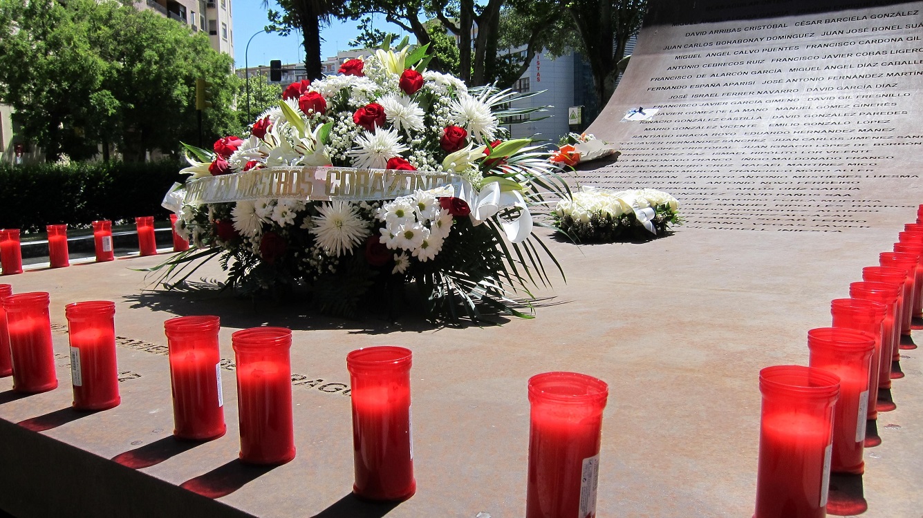 Monumento conmemorativo en honor a los soldados españoles fallecidos durante el accidente del Yak-42. EP,