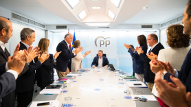 El comité de dirección del PP se reúne para analizar los resultados del 28-M. David Mudarra.