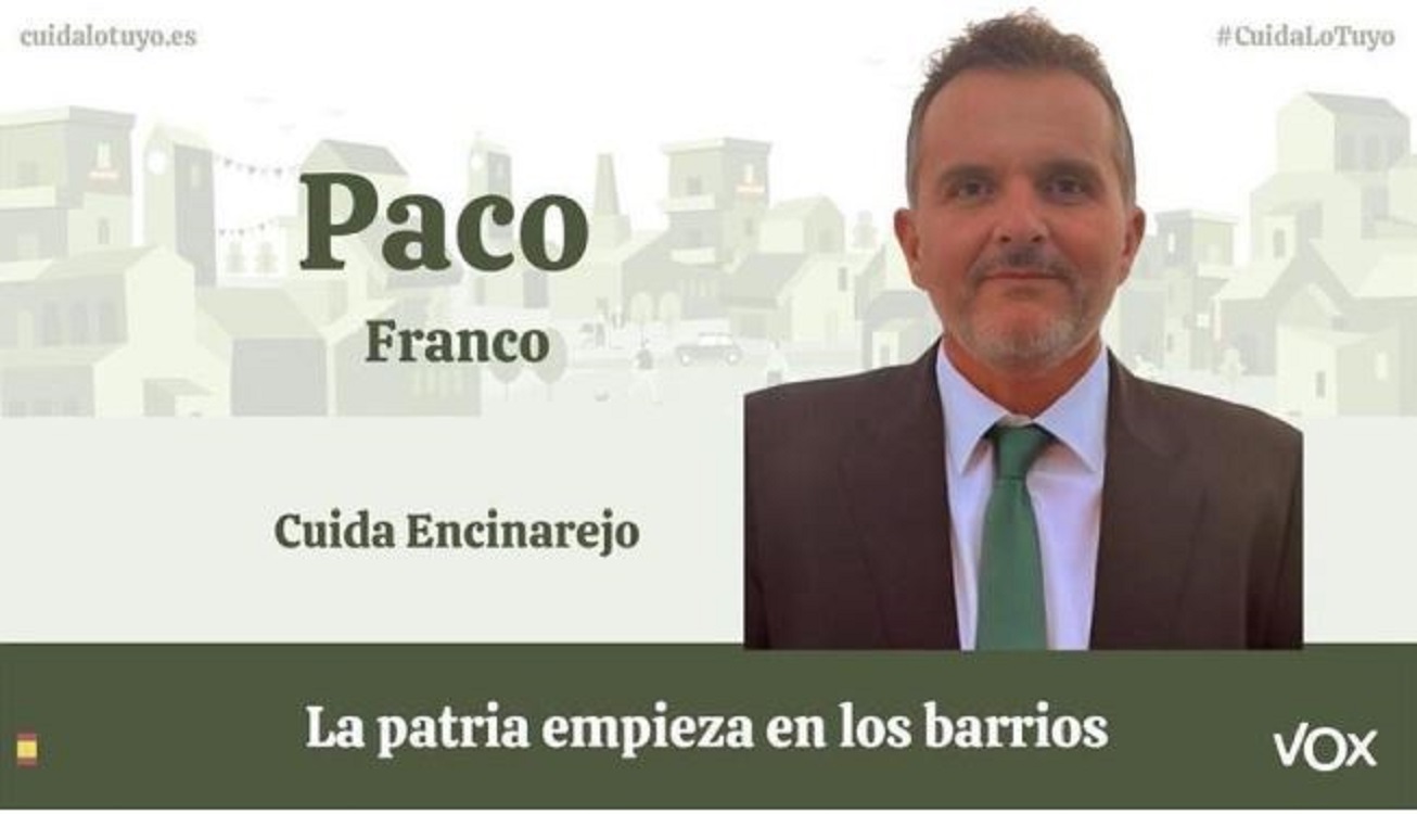 Paco Franco, alcalde de Vox. Vox