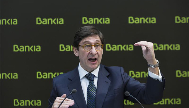 Bankia gana un 39% más y se dispara en bolsa
