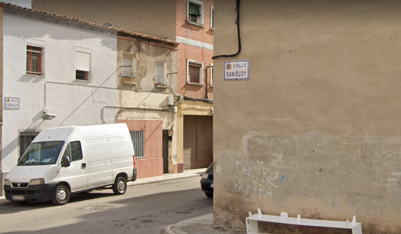 Calle San Eloy en el barrio zaragozano de Oliver. Google Street View