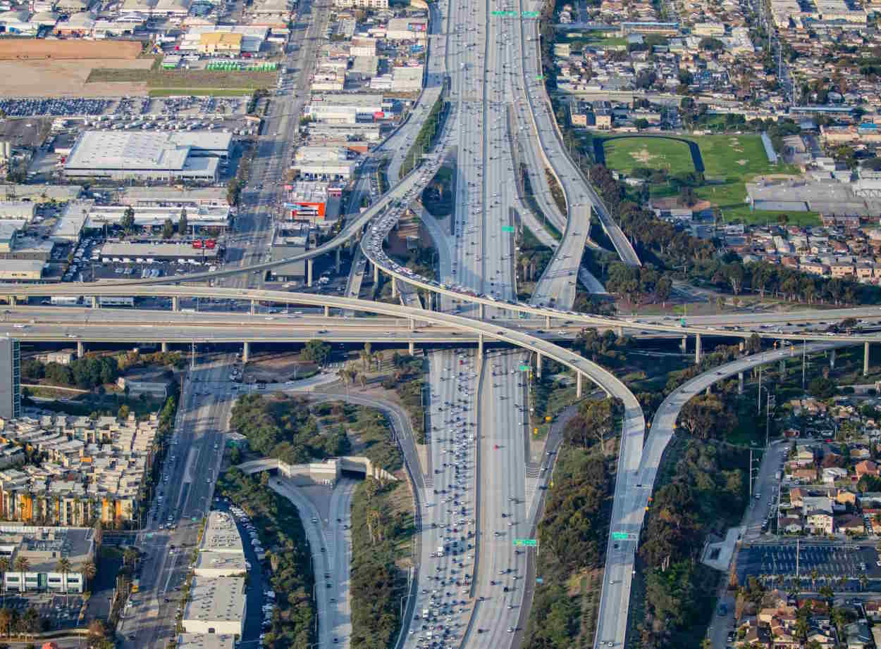 Carreteras en Los Ángeles gestionadas por Flatiron, filial de Grupo ACS. EP