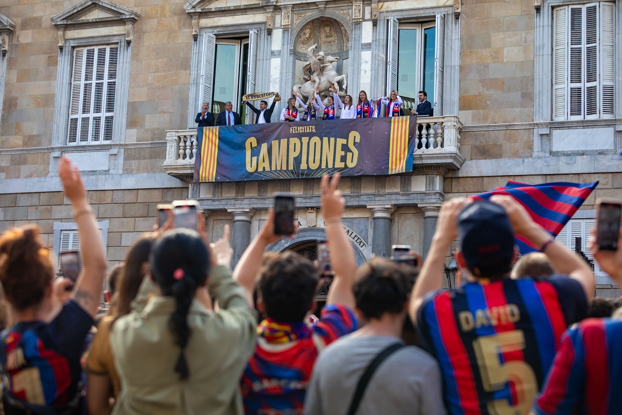 Detenido un hombre por agresión sexual en la celebración del Barça. EP