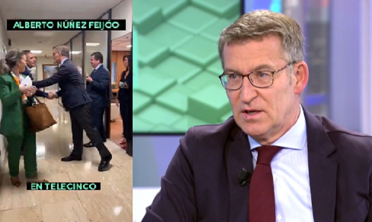  Feijóo visita Telecinco. Mediaset españa