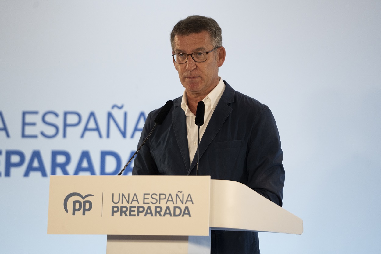 El presidente del Partido Popular, Alberto Núñez Feijóo, en una imagen de archivo. EP