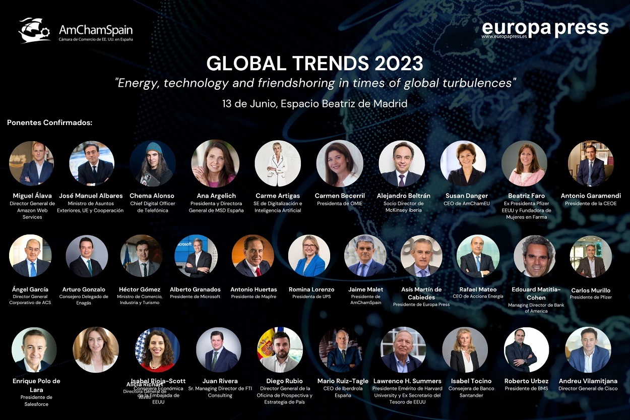 Ponentes del evento Global Trends 2023. EP