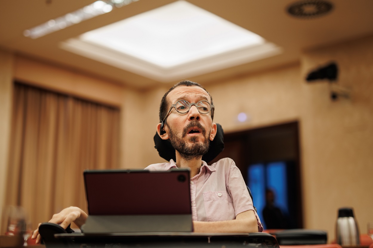 El portavoz de Podemos en el Congreso de los Diputados, Pablo Echenique, en una imagen de archivo. EP.