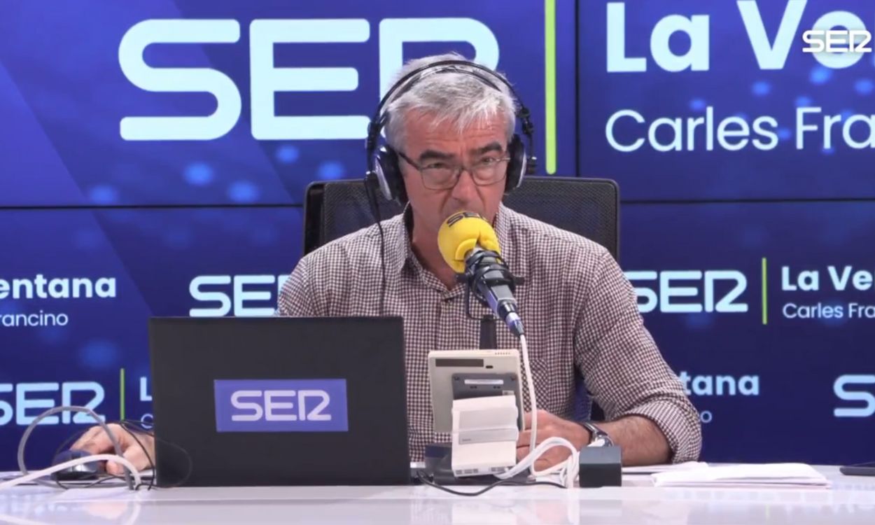 El periodista Carles Francino en 'La Ventana'. Cadena Ser.