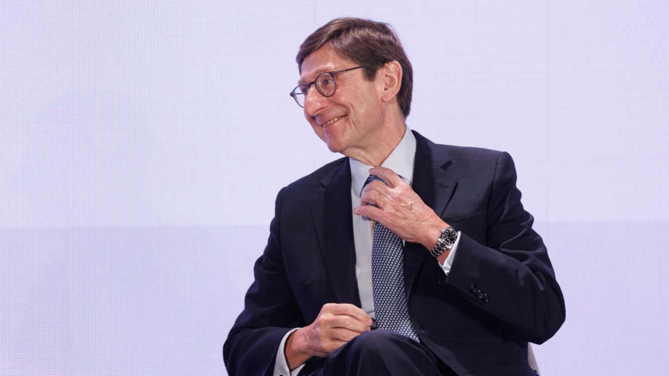 El presidente de CaixaBank, José Ignacio Goirigolzarri, durante su intervención en el congreso de 'Cinco Días'. EP