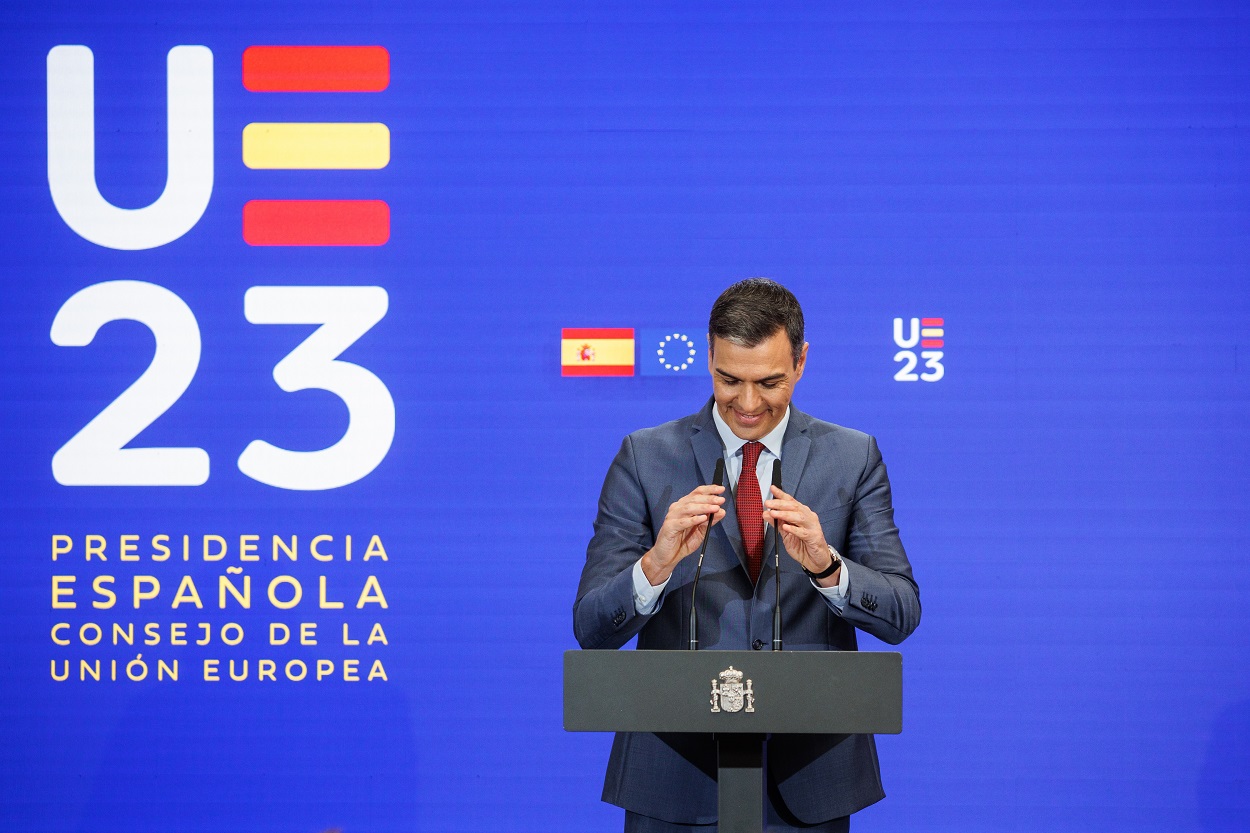 Pedro Sánchez presenta su plan para la presidencia española del Consejo de la UE. EP