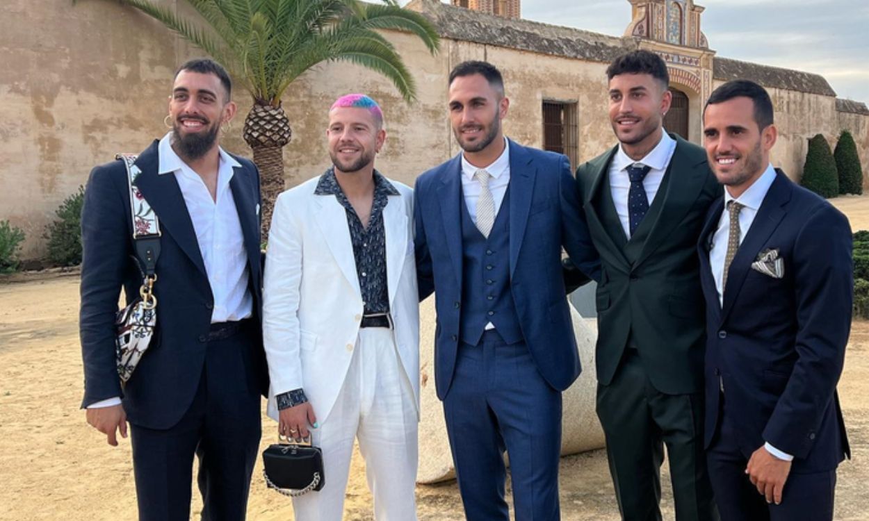 Aitor Ruibal, Borja Iglesias, Víctor Ruiz, Víctor Camarasa y Juanmi. IG @vicama8