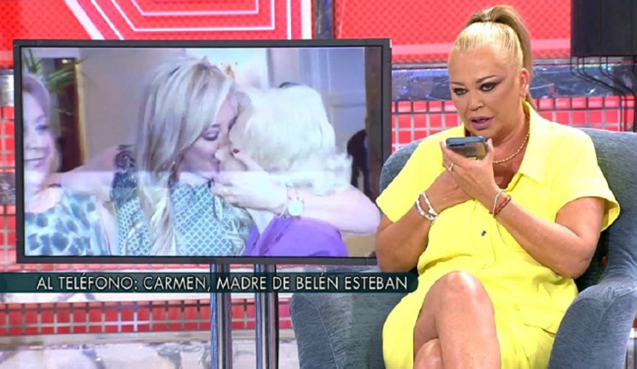 Belén Esteban llama a su madre en el 'Deluxe'. Telecinco