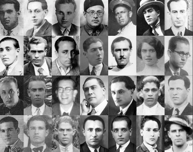 Imagen de varias víctimas del franquismo
