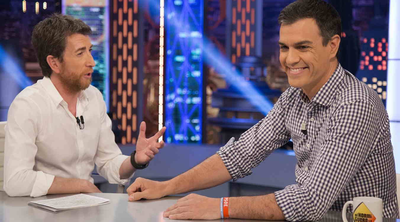 Pedro Sánchez, en su última visita a 'El Hormiguero' en 2016. Antena 3