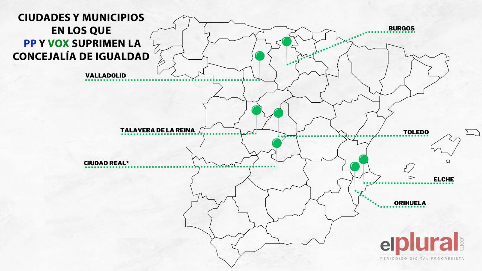 El PP de Ciudad Real ha dado marcha atrás a la eliminación de la Concejalía de Igualdad. Imagen: Pablo Caraballo.