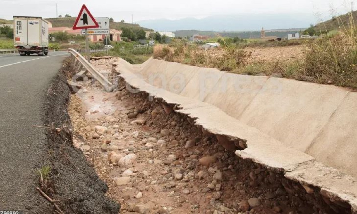 Consecuencias de las tormentas en La Rioja. EP
