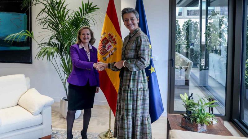Calviño y Vestager, principales rivales para presidir el Banco Europeo de Inversiones (BEI). EP.