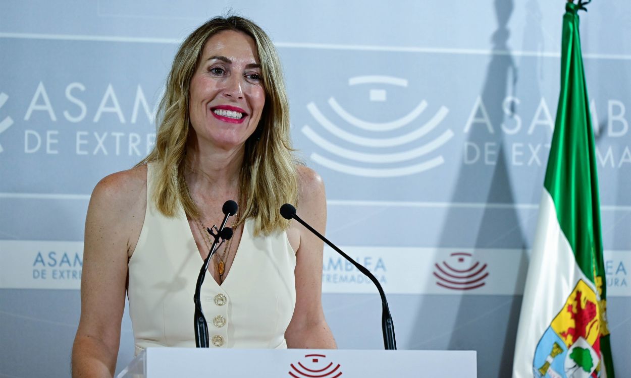 María Guardiola, presidenta del PP en Extremadura. EP.