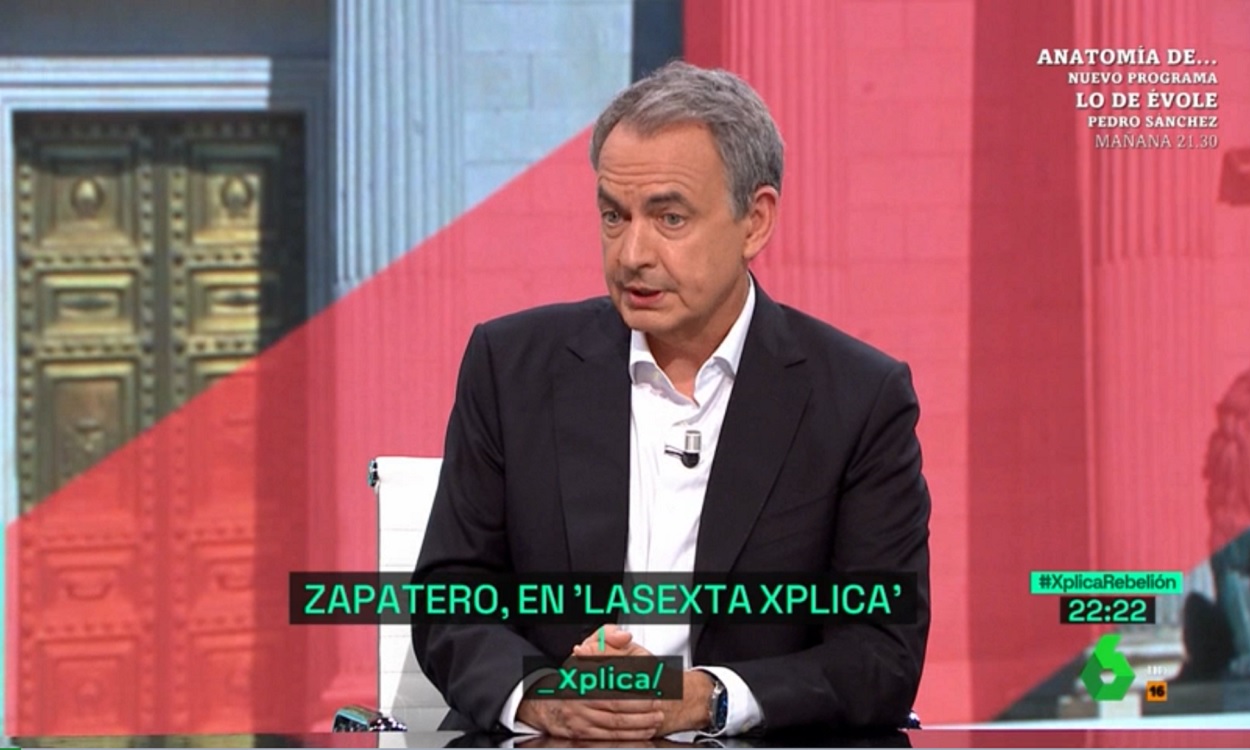 José Luis Rodríguez Zapatero en 'laSexta Xplica'. La Sexta