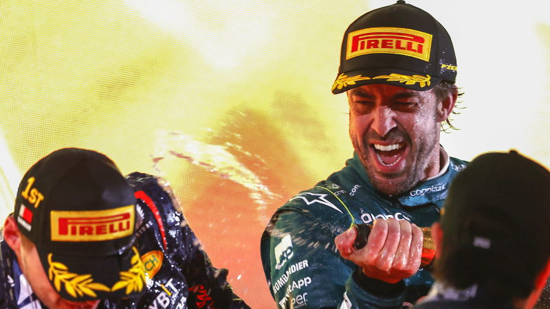 La tecnología ha dado motivos de celebración a Fernando Alonso. Foto: Aston Martin Racing Team