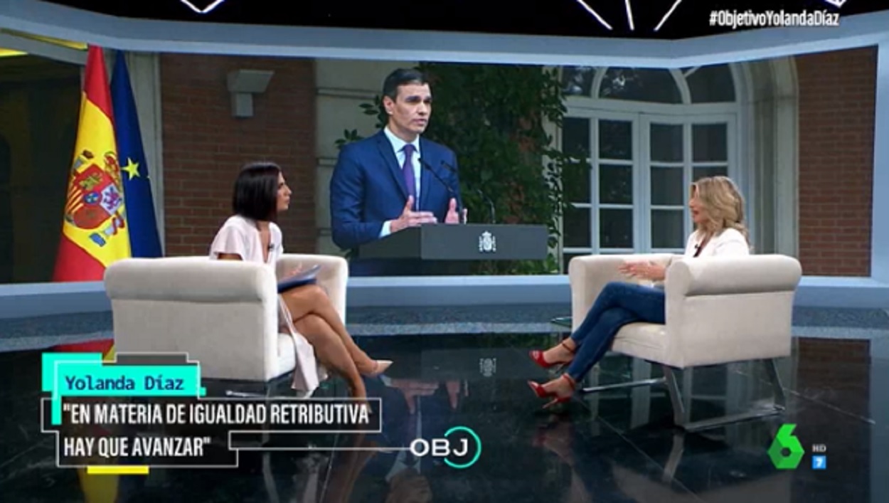 Yolanda Díaz es entrevistada por Ana Pastor. laSexta.