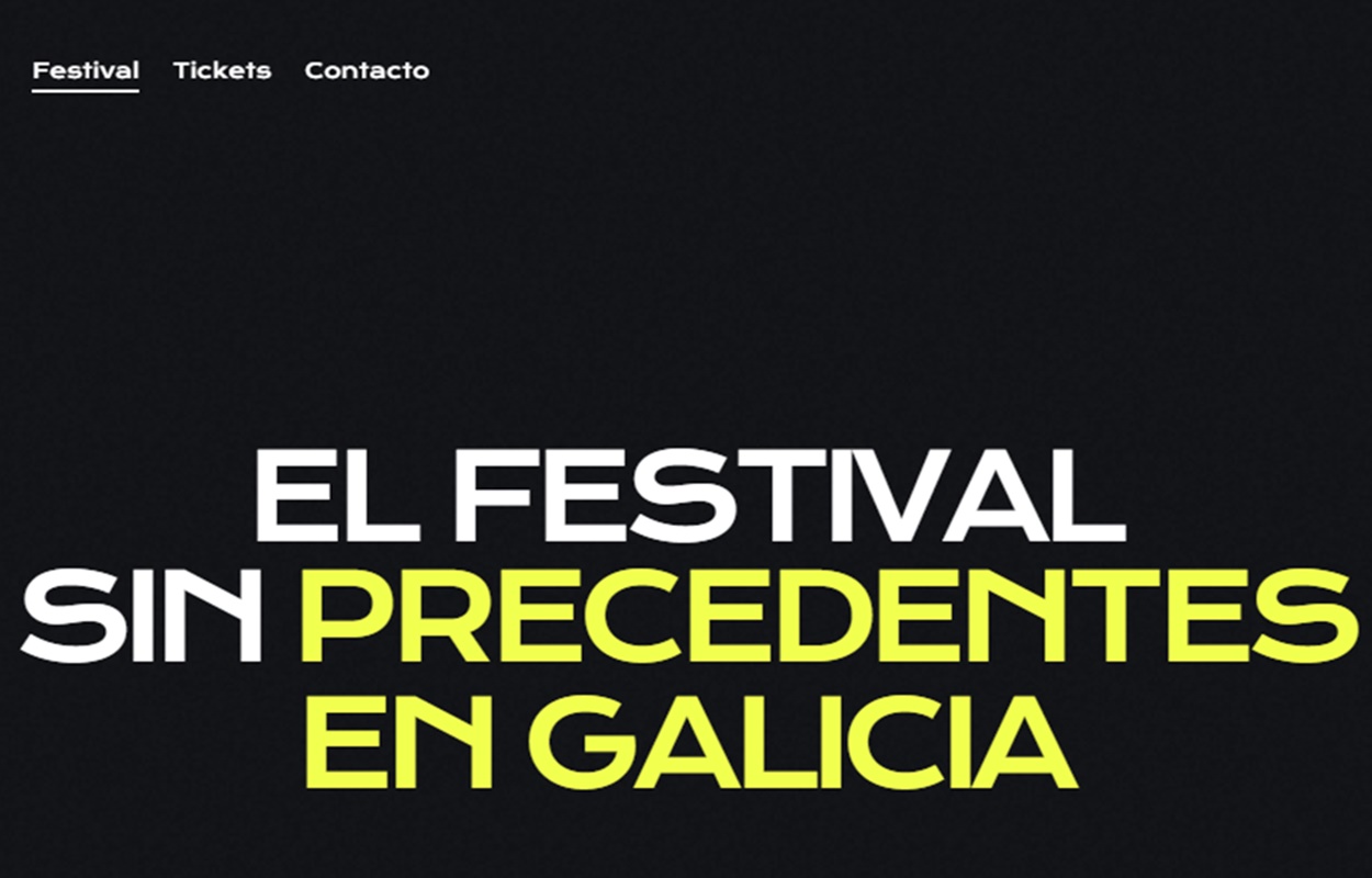 Imagen de la web del festival que tendrá lugar en A Coruña los días 14 y 15 de julio (Foto: internet).