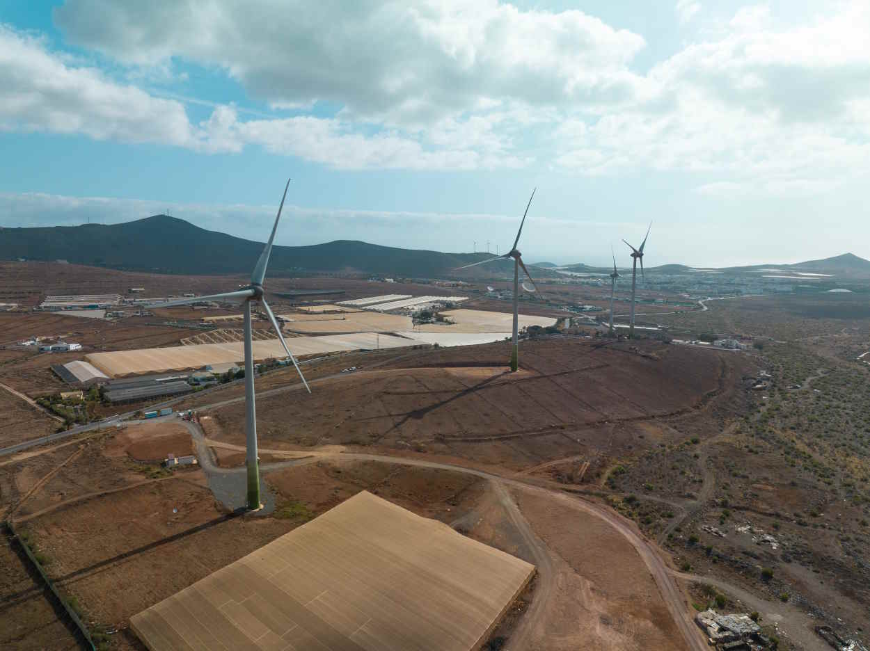 Parque eólico Agüiimes de Naturgy en Canarias