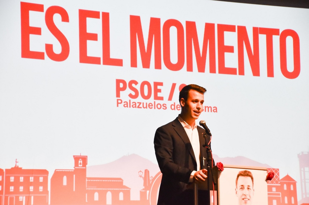 El candidato socialista de Palazuelos de Eresma, Jaime Villalba. Twitter.