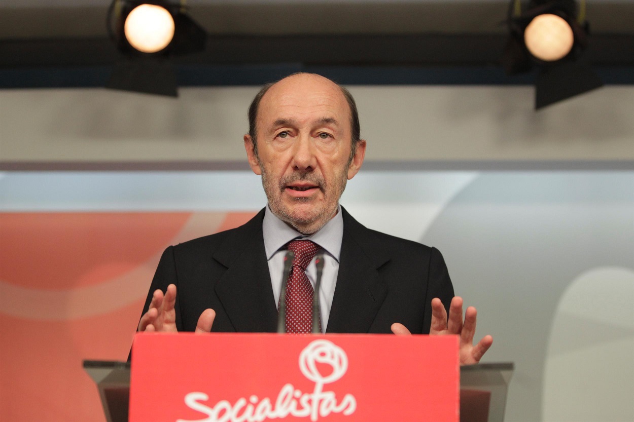 El exsecretario general del PSOE Alfredo Pérez Rubalcaba, en una imagen de archivo. EP.