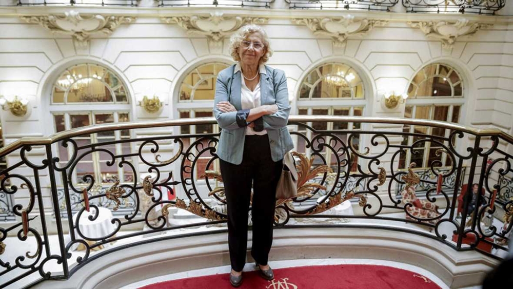 La regidora Manuela Carmena en el Ayuntamiento de Madrid