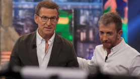 Feijóo con Motos la semana pasada en El Hormiguero (Foto: Europa Press).
