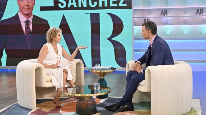 En directo: Ana Rosa Quintana entrevista a Pedro Sánchez en Telecinco