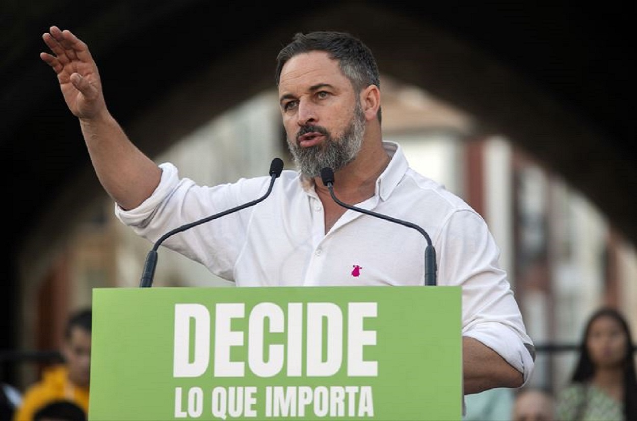 El líder de Vox, Santiago Abascal. EP