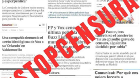 La cultura se une contra la censura de PP y Vox