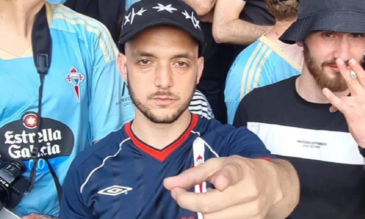 C. Tangana ataviado con los colores del Celta de Vigo. Instagram