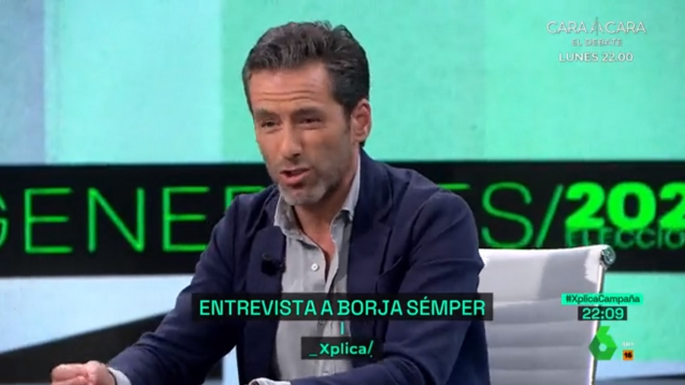 Borja Sémper en 'laSexta Xplica'. laSexta.