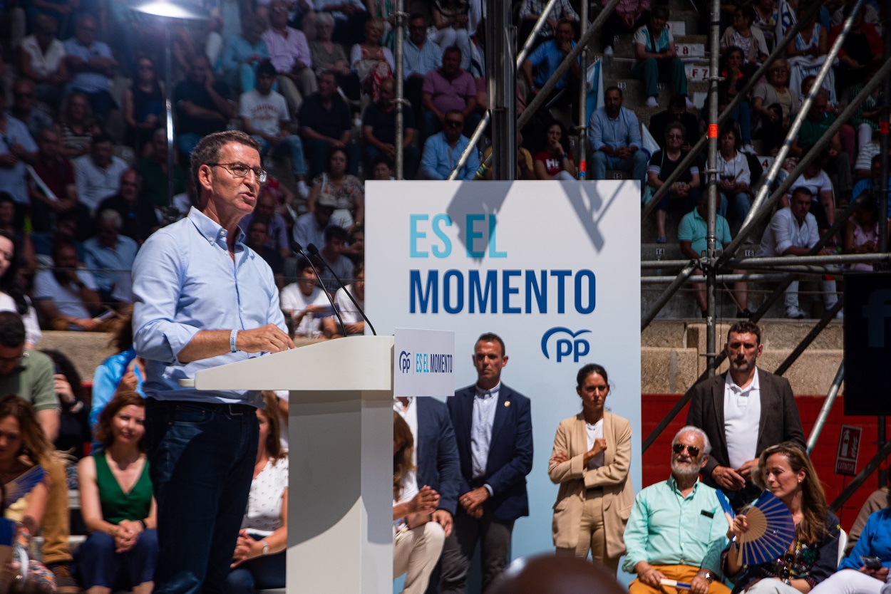 El presidente del PP, Alberto Núñez Feijóo, en una imagen de archivo. EP