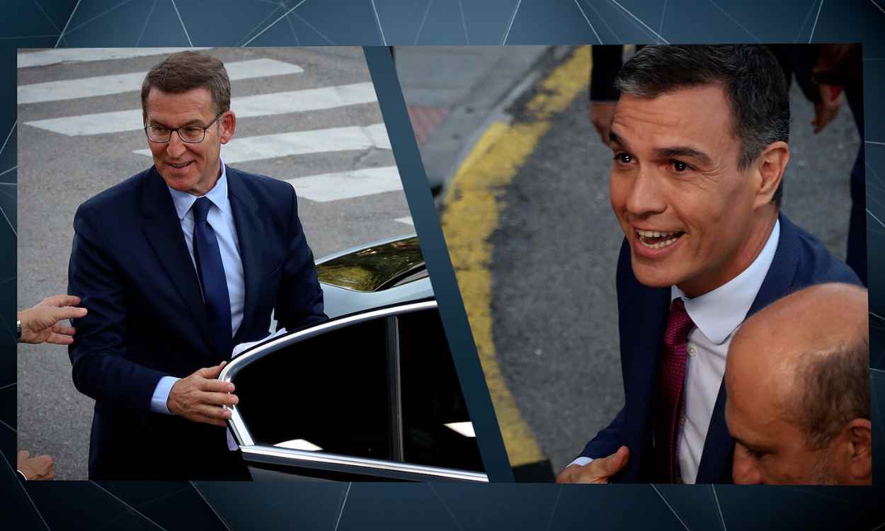 Así han llegado Sánchez y Feijóo al debate cara a cara en Atresmedia