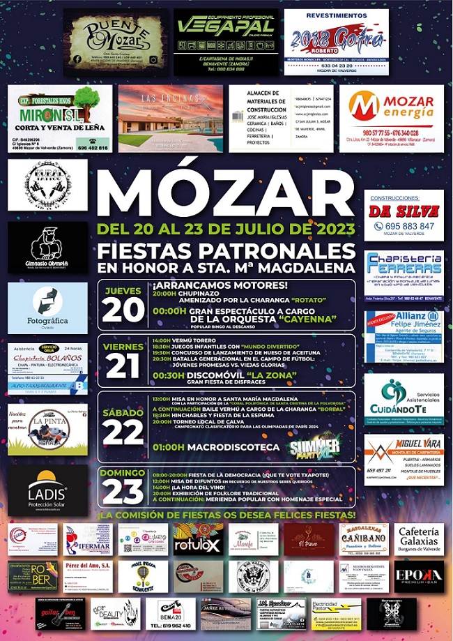Cartel de la fiesta en Zamora